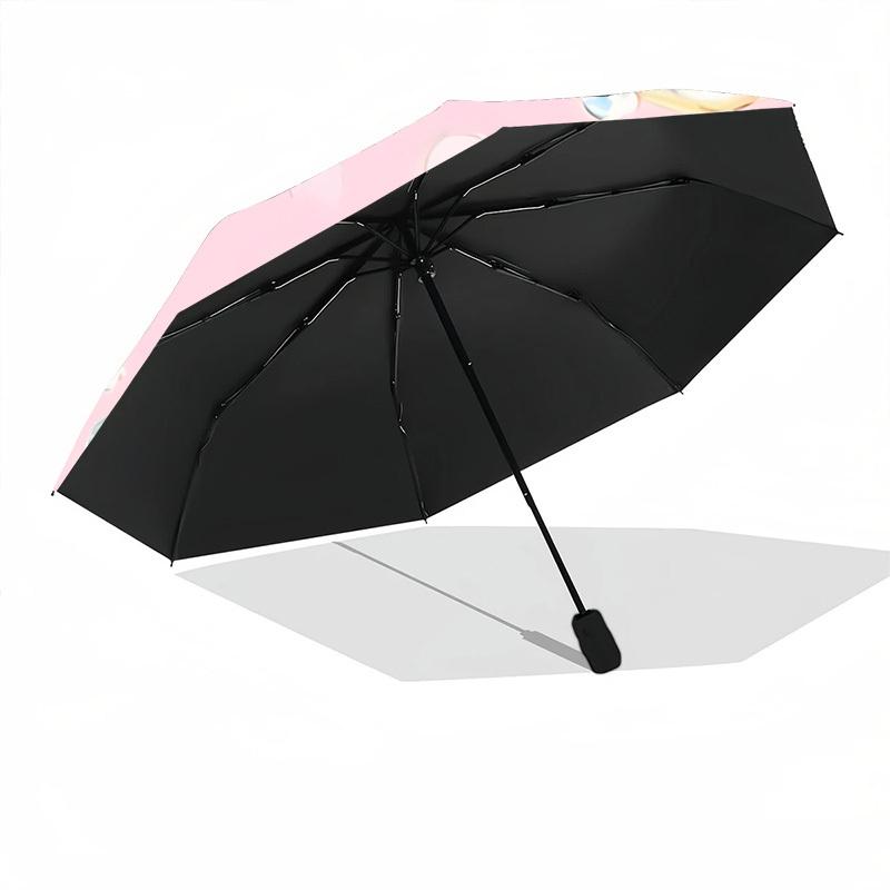 1pc Goldfish Bubbles Automatic Opening/Closing Folding Umbrella with 8 Ribs, Portable Sunshade Umbrella Birthday and Holidays gifts yy250105105