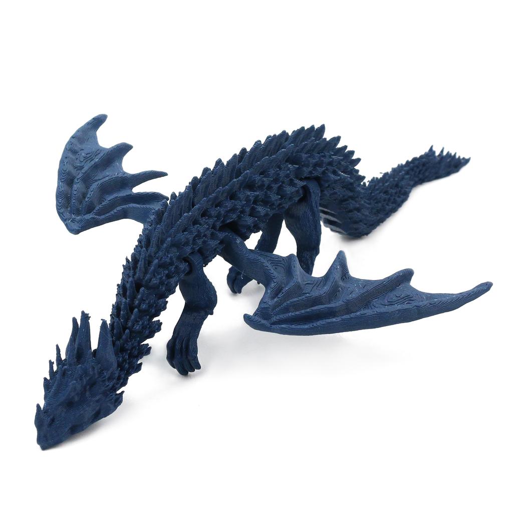 3D Printed Ancient Dragon, Cool Decoration, Simulated Dragon Model Figurine, Movable Joints, Office Decompression Toy