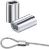 30M Wire Rope Cable Hooks Hanging Kit Flexible PVC Coated Stainless Steel Clothesline