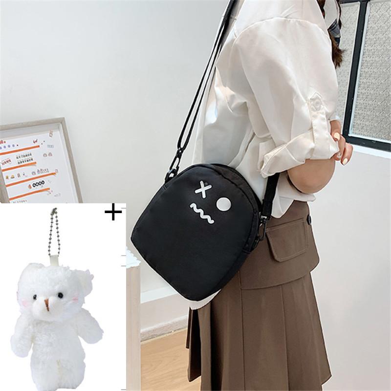 Carto Messenger Bag for Women Youth Sling Shoulder Crossbody Bags Cute Girls Canvas Bag Kawaii Harajuku Casual Female Handbags