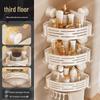 HANDUNYOU Bathroom Corner Storage Rack
