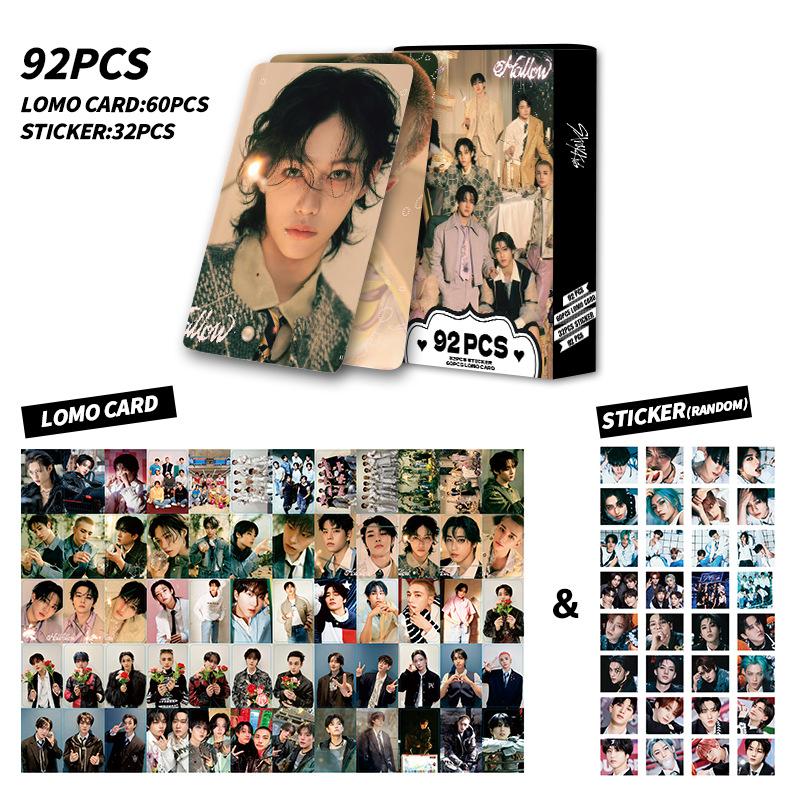 92Pcs Stray Kids Skzoo Lomo Cards Double-Sided Hd Photo Cards New Album Photocard Collection Set