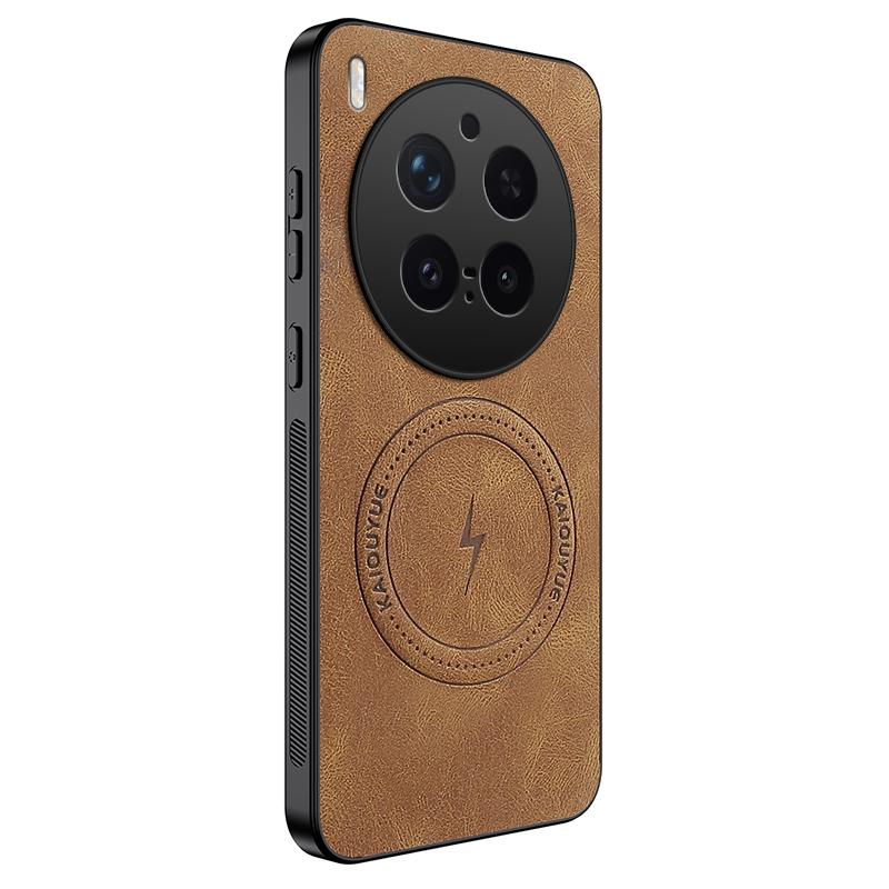 Pro Vivo X300 Pro Nový Styl Kožené Pouzdro na Telefon Pro Vivo X300 Pro Pro Magsafe Magnetický Bezdrátový Nabíjecí Kryt X300 Pro Obal na Telefon