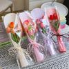 3.8 Goddess Festival Lace Style Single Stem Bouquet Bag for DIY Fresh Flower Wrapping