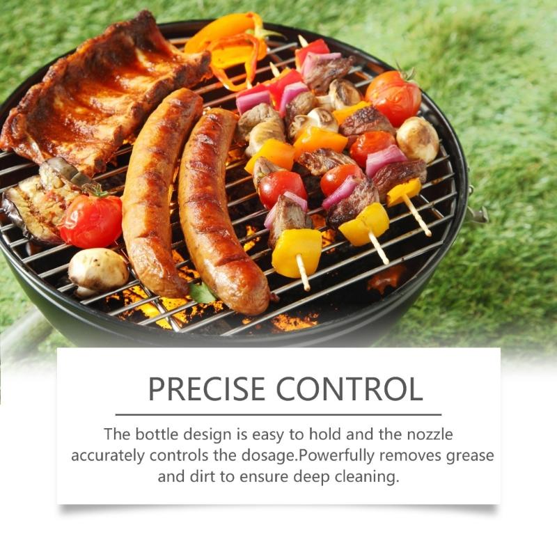 Powerful Grill & BBQ Cleaning Agent Use Friendly 120ml Capacity BBQ Grill Cleanser for Hygienic Cooking Front