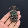 Malachite Pendant, 999 Copper Wire Wrapped Pendant Jewelry. Gift For Women Handmade Pendant Gemstone Jewelry