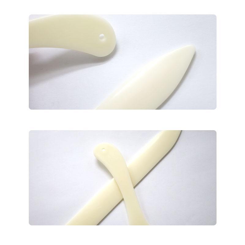 2Pcs Leather Working Tool Bone Folder For Leather Craft Scoring Folding Creasing Edges Paper Plastic Handmade Sewing Tools Part