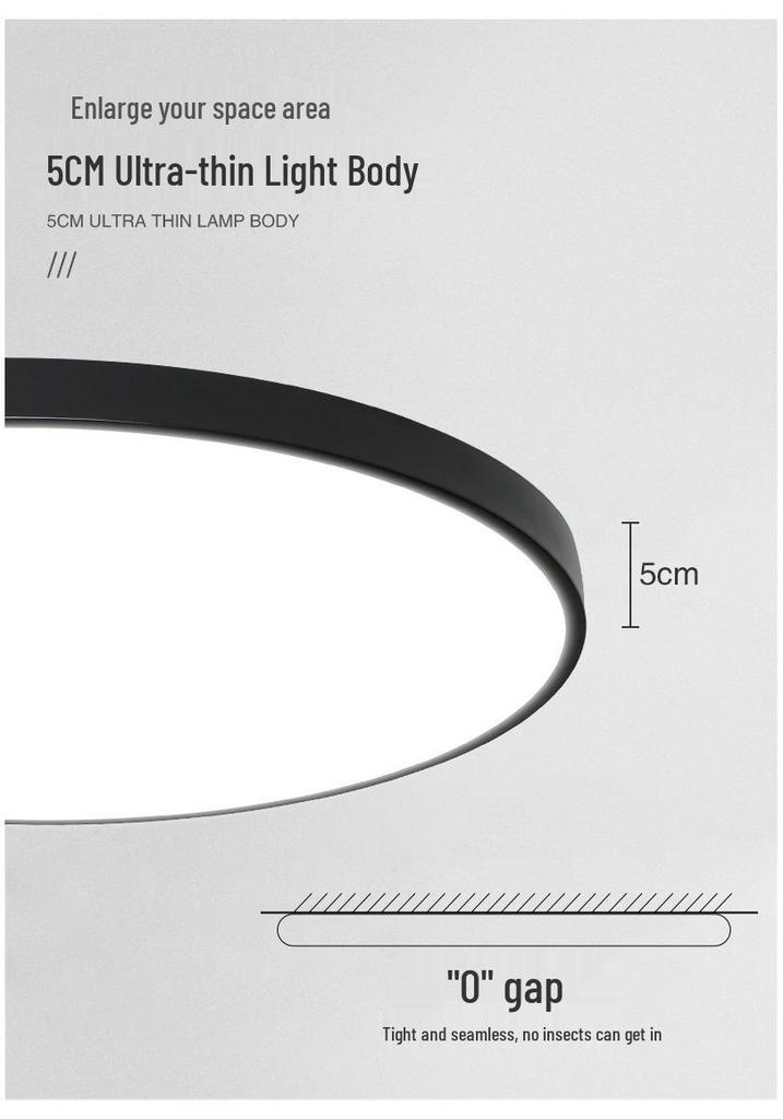 Ultra-Thin Modern LED Ceiling Light for Living Room, Bedroom, or Dining Room