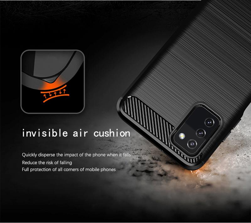 For Samsung Galaxy A03s Case Shockproof Bumper Carbon Soft Silicone Cover For Samsung Galaxy A 53 52 13 52s 34 03s 54 04 5G Case