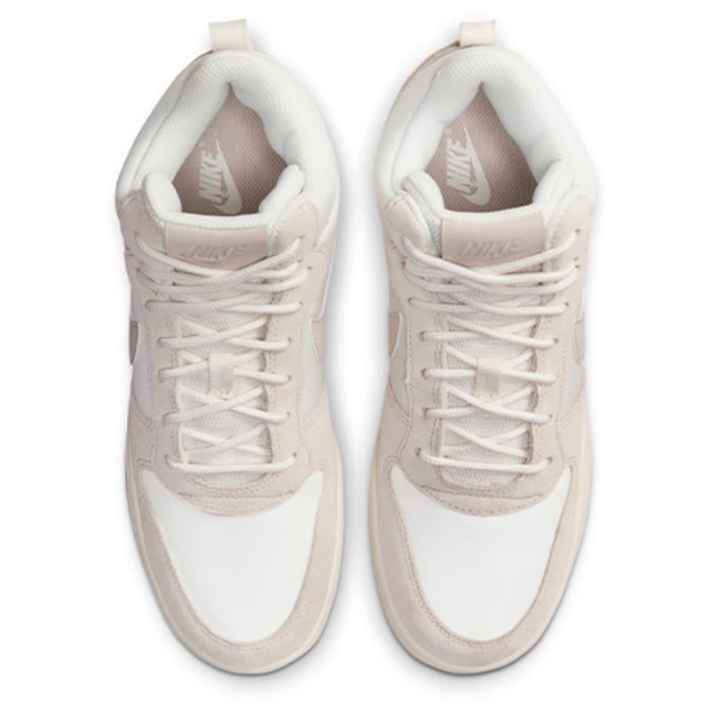 Nike Court Borough Mid Premium Sail Light Orewood Brown Women's  Sneakers  844907-101