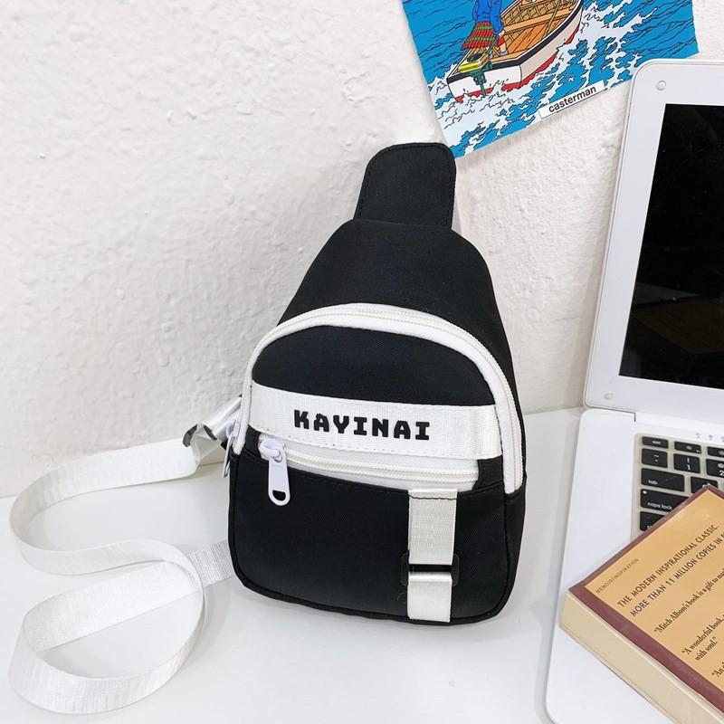 Letter Kayinai Print Kids Chest Bag Lightweight Single Shoulder Bags Crossbody