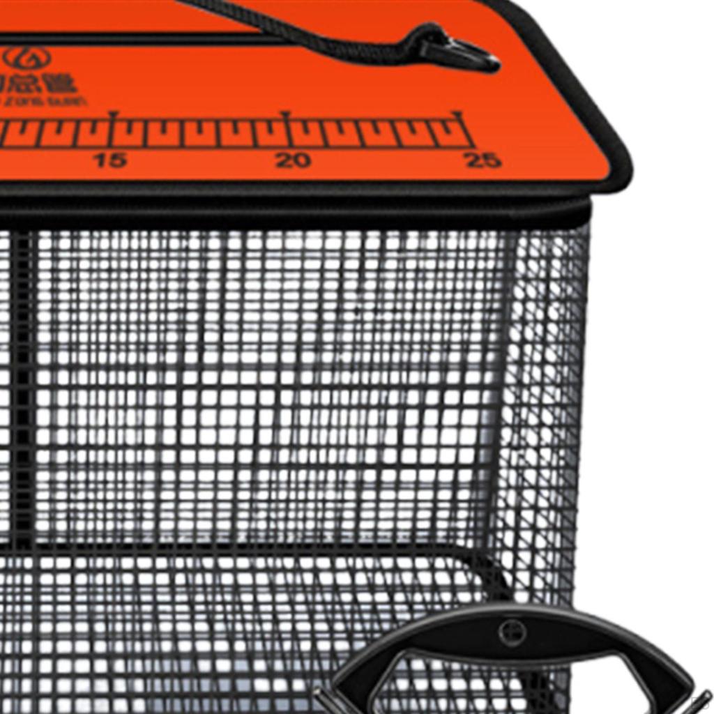 Float Basket ,Minnows Bucket for Live , Outside ,Lightweight, Multiuse Zipper Ing Mesh Cage Guard