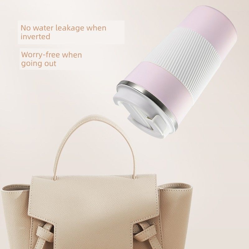 Coffee Cup with High Aesthetic Value, Large Capacity, Insulated Cup with Ceramic Inner Coating, Portable Cup for Men and Women, Office Tea Cup
