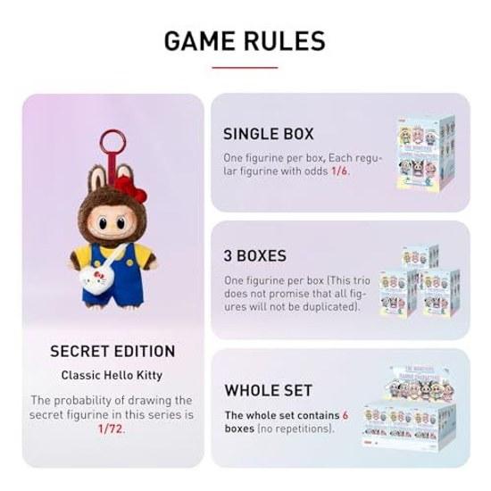 POP MART Official Store MONSTERS Sanrio Characters Plush Pendant 1 Piece Labubu Blind Box Figure Toy Gachapon Plastic Model Gift Fan Activity Product