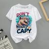 2026 New Cartoon Capybara Summer Children's Wear Short-sleeved Capybara Round-neck Parent-child T-shirt