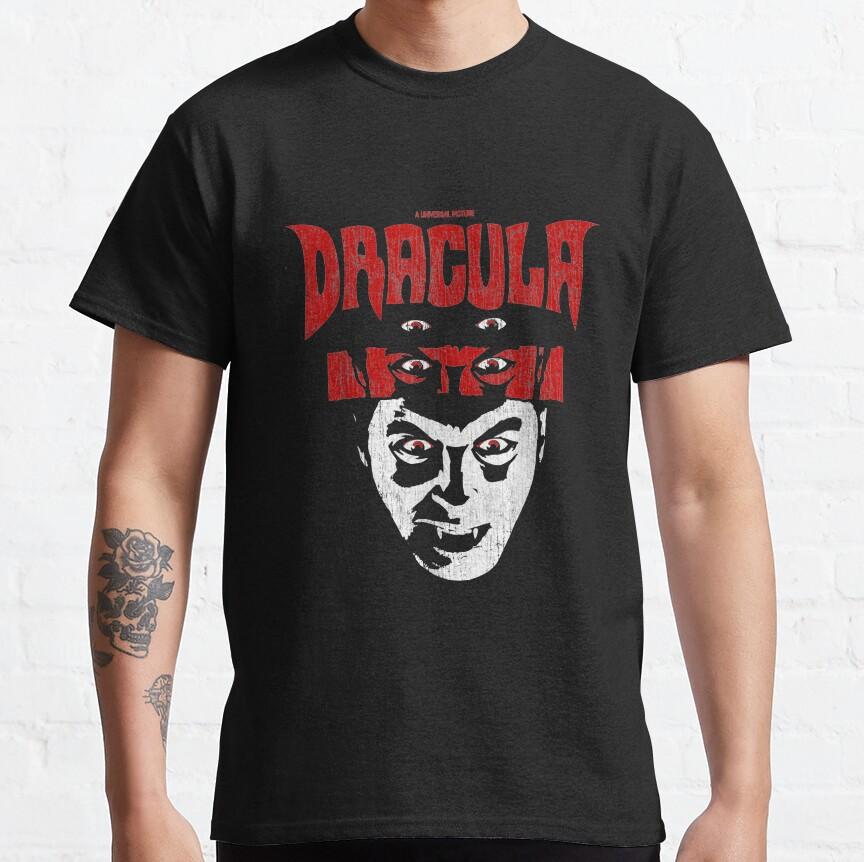 

Vlad The Impaler Portrait Dracula T-Shirt for Men 100% Cotton Tepes Gothic Vampire Goth Horror Movie Scary halloween Tees 2XL