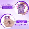 1/4Pcs Glitter Salamander Squeeze Toy Stress Relief Cartoon Salamander Sensory Toy Decompression Clear