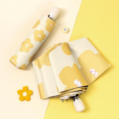 Fully Automatic Women Sun Umbrella UV Protection Folding Cute Sunshade Rainy Dual-use Umbrella