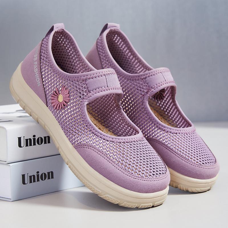 Women Shoes Breathable Vulcanized Shoes Fashion Comfortable Female Dance Work Shoes Breathable Mesh Casual Walking Shoes Ladies