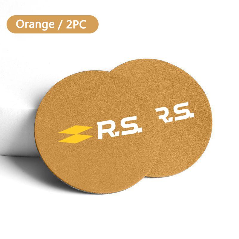 Car Anti-slip Water Cup Heat Insulation Mat Suede Decor Coaster For Renault RS Koleos Captur Twingo Kadjar Megane Clio Scenic S555