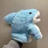 11" Hai Handpuppe Stofftier Ozeantiere Handpuppe mit beweglichem Maul Weiches Plüsch Hai Spielzeug für Kinder Rollenspiel Lehre Geschenk