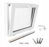 PVC WHITE Tilting Window 50x40 Cm New 500x400mm Top-hung Double-glazed