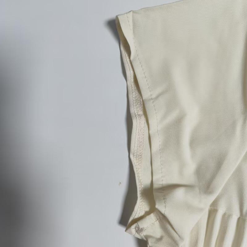 Summer Fashion Solid Plus Size Dress Women Round Neck Short Sleeve Loose Pleated Casual Dresses Women Elegant Vintage Simple Slim Ladies Dress 25546