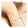 Bracelet for ladies/luxury 5 pieces bracelet/platinum coating/925 silver/stackable