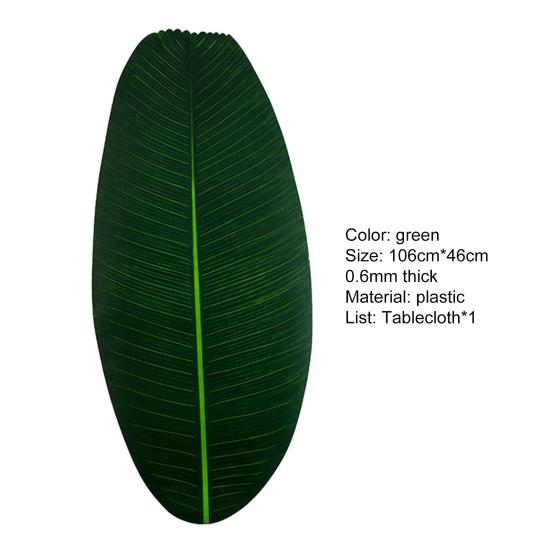 Table Mat Eco-friendly Heat Resistant Plastic Monstera Leaves Shaped Coaster for Home