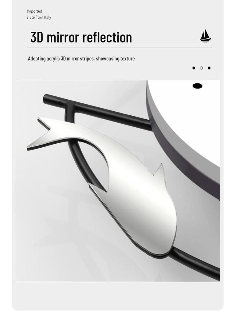 Modern Minimalist Wall Clock for Living Room, Restaurant, or Home Decor