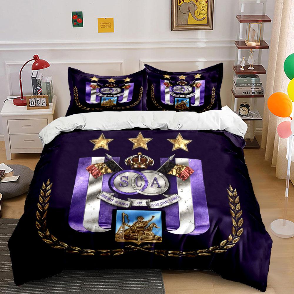 Purple stripes, stars, crown. Bedding sets Duvet cover sets Duvet covers Pillowcases(1*Duvet Cover 2*Pillowcases without duvet insert)