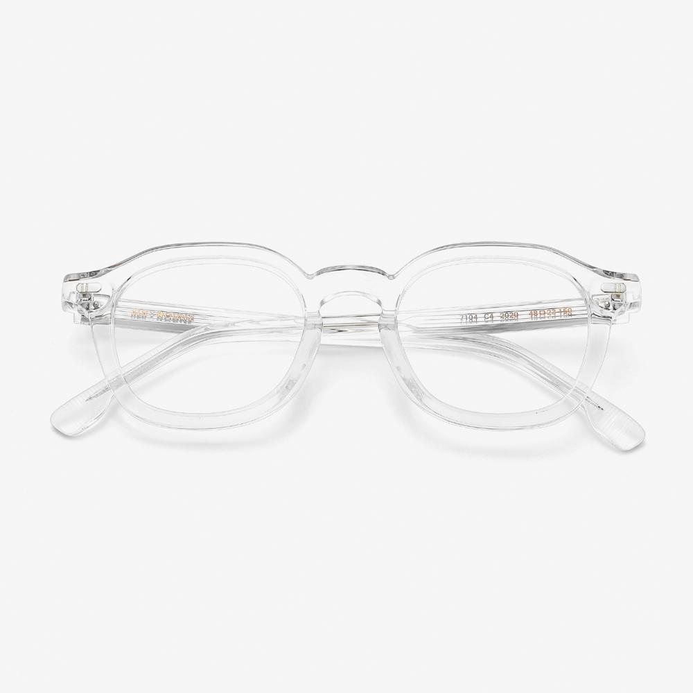 Alloaiweeo [Aloxrounz] Bold French Square Ara7104 C4 Transparent Clear