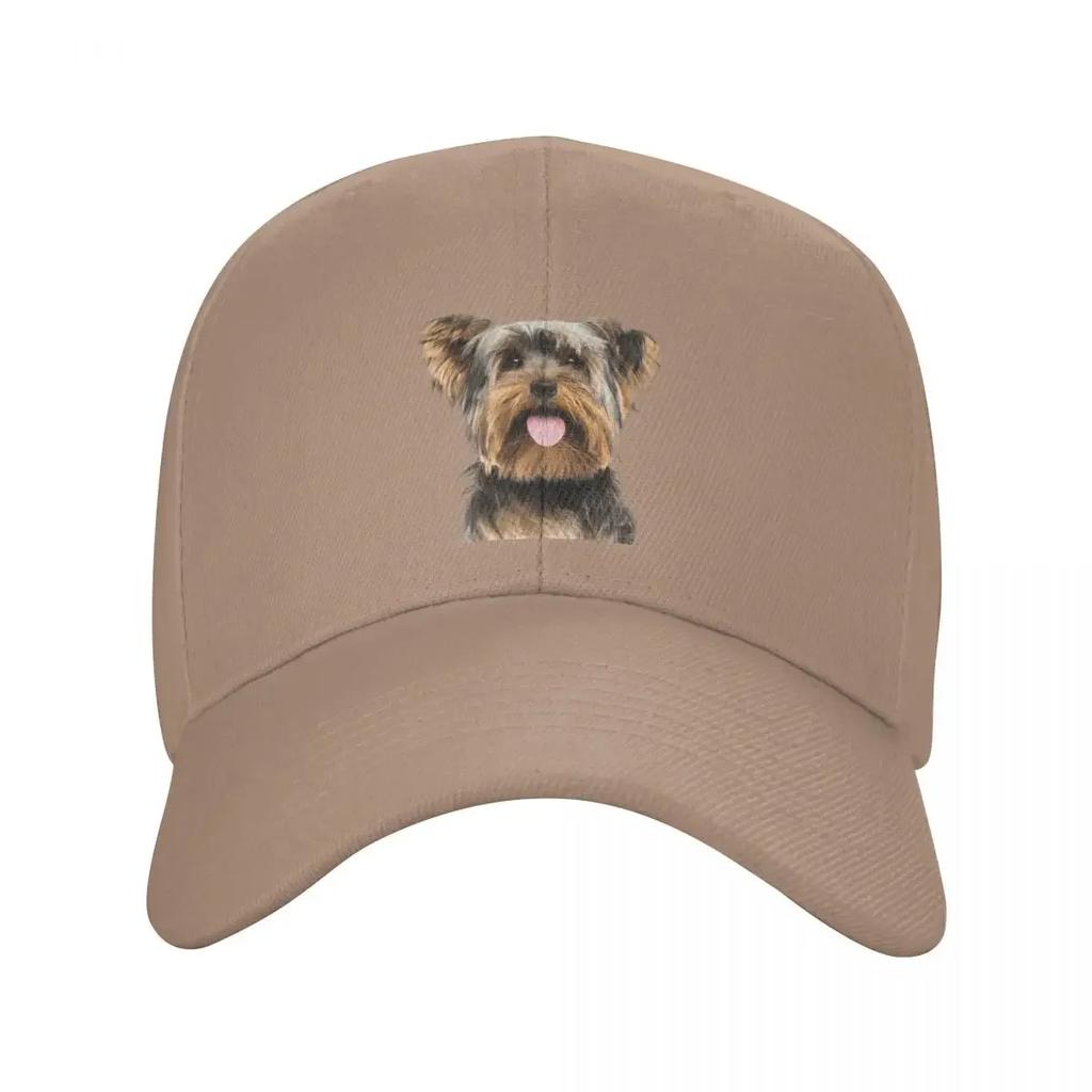 Custom Yorkshire Terrier Baseball Cap for Unisex Women Adjustable Yorkie Dog Dad Hat Outdoor Snapback Hats