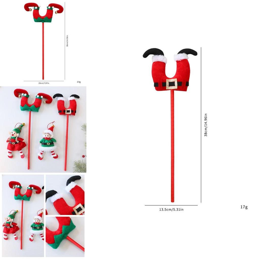 Christmas Elf Leg Decor With Fabric Material For Holiday Tree Ornaments