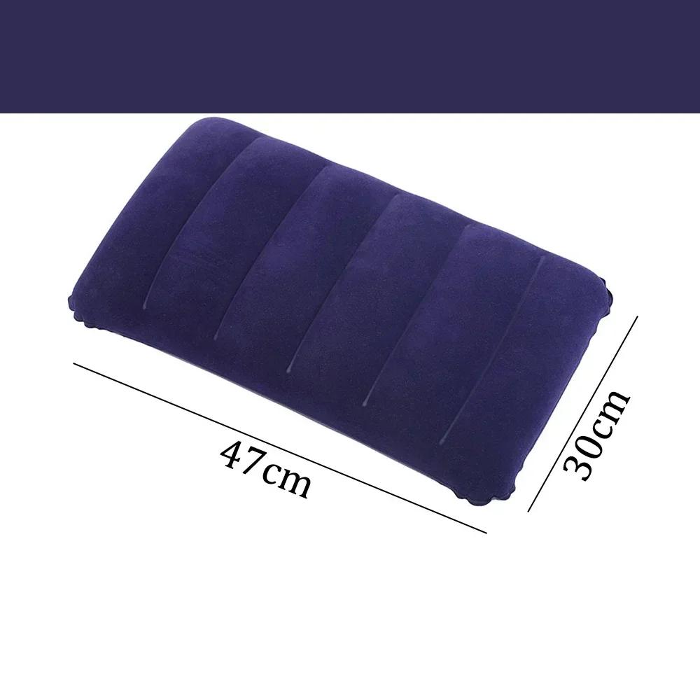 Air Cushion Pillows Outdoor Camping Sleep Cushion Folding Square Lnflatable Pillows Travel Backrest Plane Head Rest Big