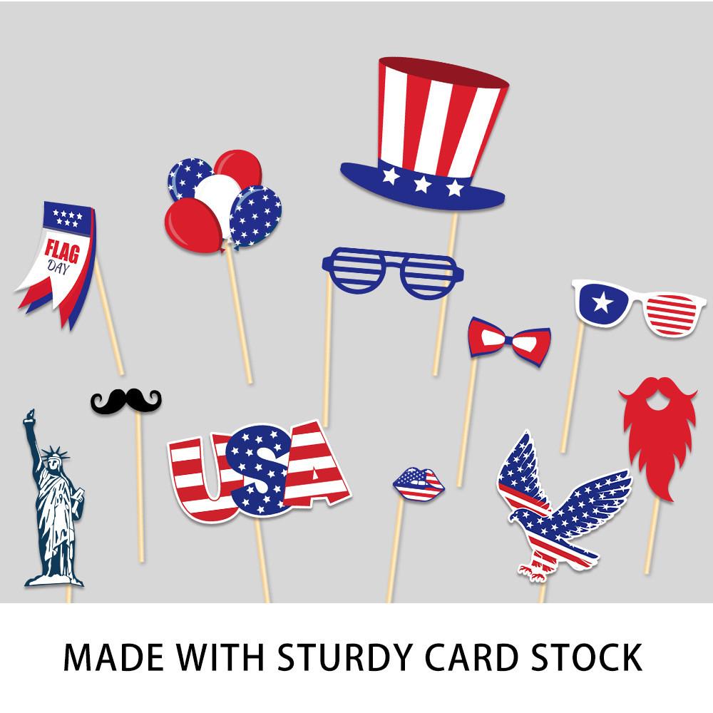 Day Theme Independence Star Pattern Creativity Party Decor Paper Props Photo