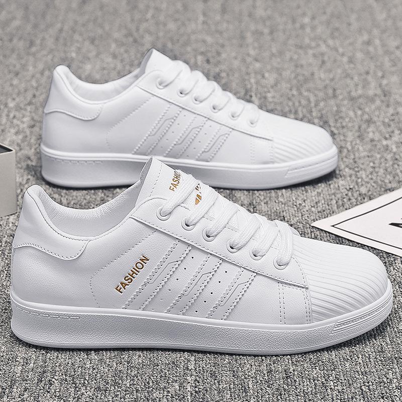 2021 Spring New Couples Small White Shoes Students Korean Version of Flat Bottom Board Shoes Men and Women Low-top Casual Shoes