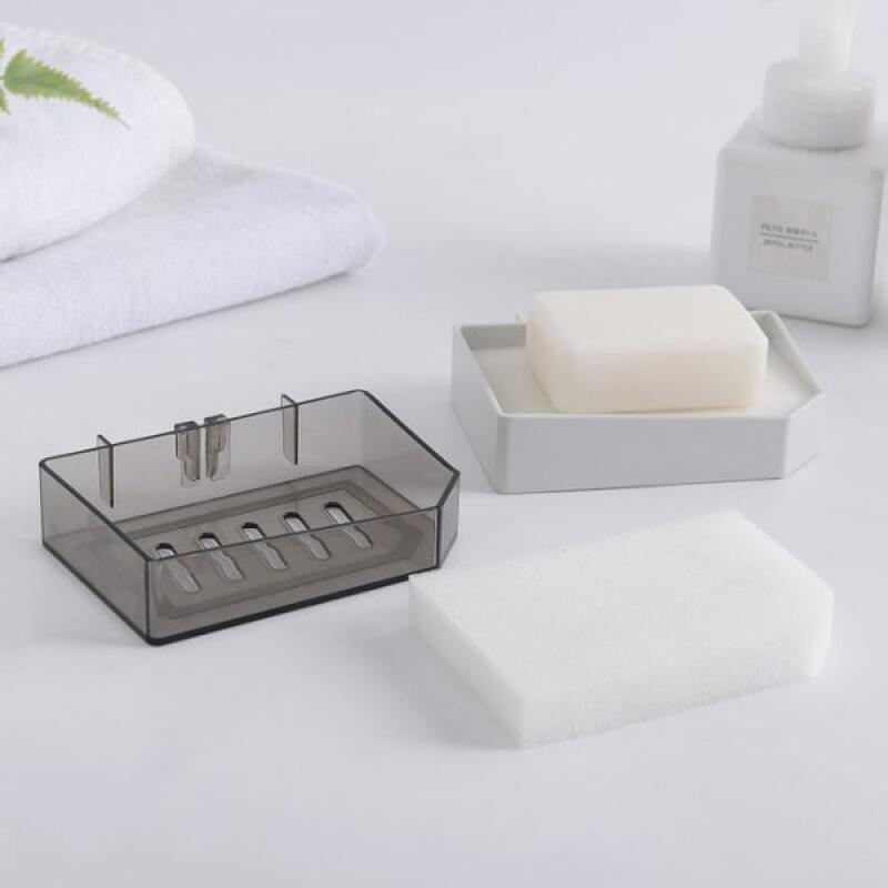 Sponge Bathroom Soap Dish Holder Tray Soap Dish Black