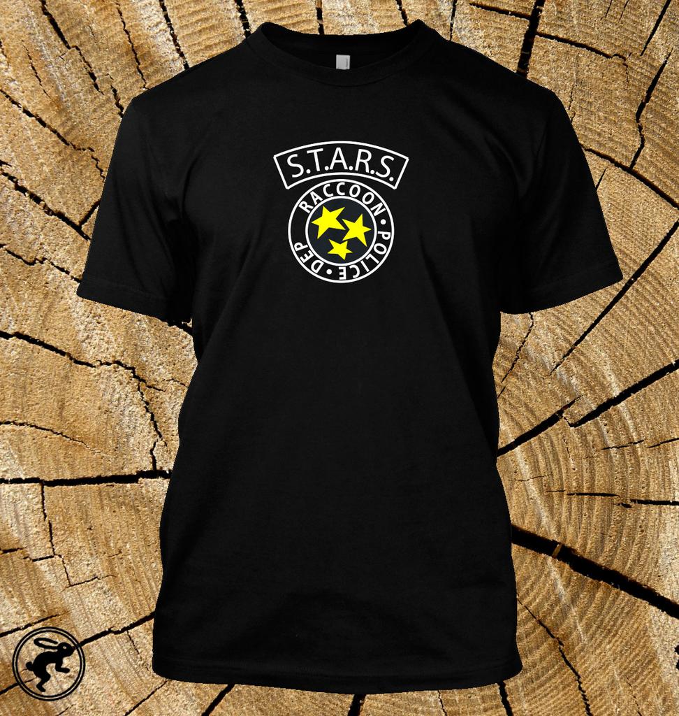 Raccoon City Police Departunisext Stars Resident Evil T Shirt Video Game Tv Tee