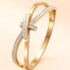 Four-Leaf Clover Titanium Steel Bracelet - Colorfast & Versatile Jewelry