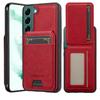 LC.IMEEKE L3 For Samsung Galaxy S21 FE 5G Magnetic Case Detachable Card Holder Leather TPU Mobile Cover