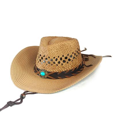 Hollow Western Cowboy Hat Men And Women Summer Beach Hat Party Stage Cowboy Hat Outdoor Knight Hat Fishing Hat