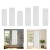 Lace Curtain with Rod Pocket Drapery Elegant Window Treatment Lightweight Window Drape for Kitchen Villa Parlor Patio Balcony