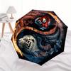 "Yin Yang Tiger Fire & Ice Wall Clock: Modern Art Decor for Home Office"Umbrella, Portable 3-Fold Compact Umbrella for Men & Women ES17