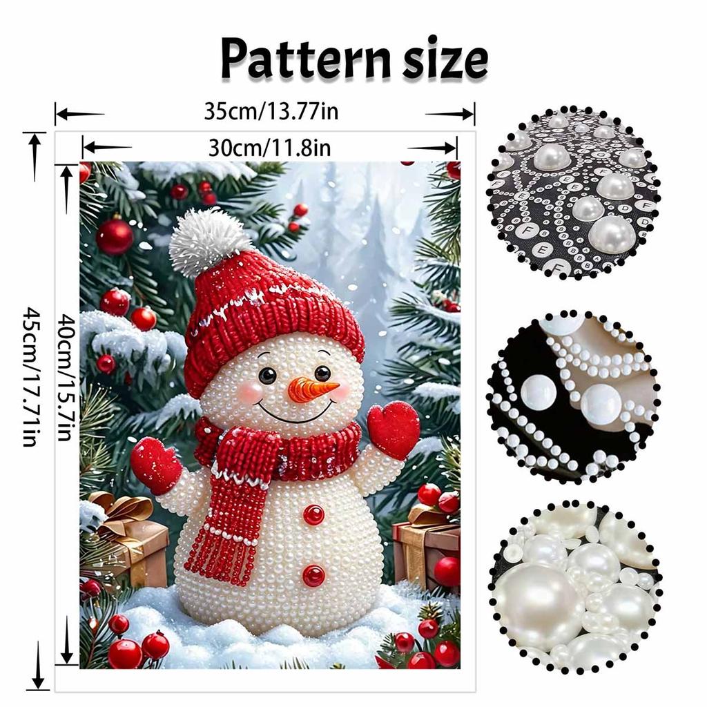 Christmas Snowman Pearl Painting Art Painting Kit Handmade Diy Home Decoration Painting