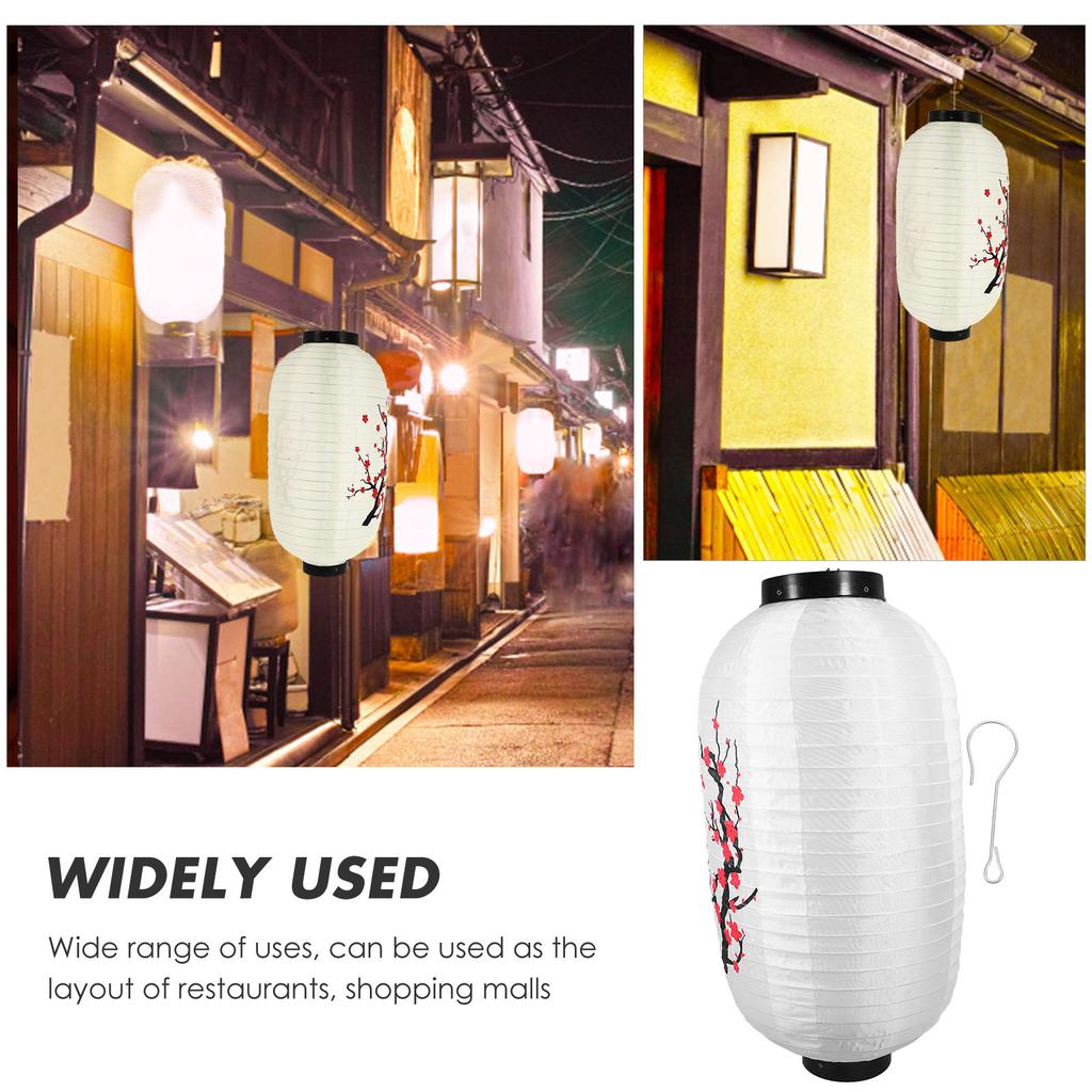 Traditional Japanese Plum Lantern Finely Processed Iron Frame Waterproof Outdoor Decorative Hanging Lantern for Restaurant Mall