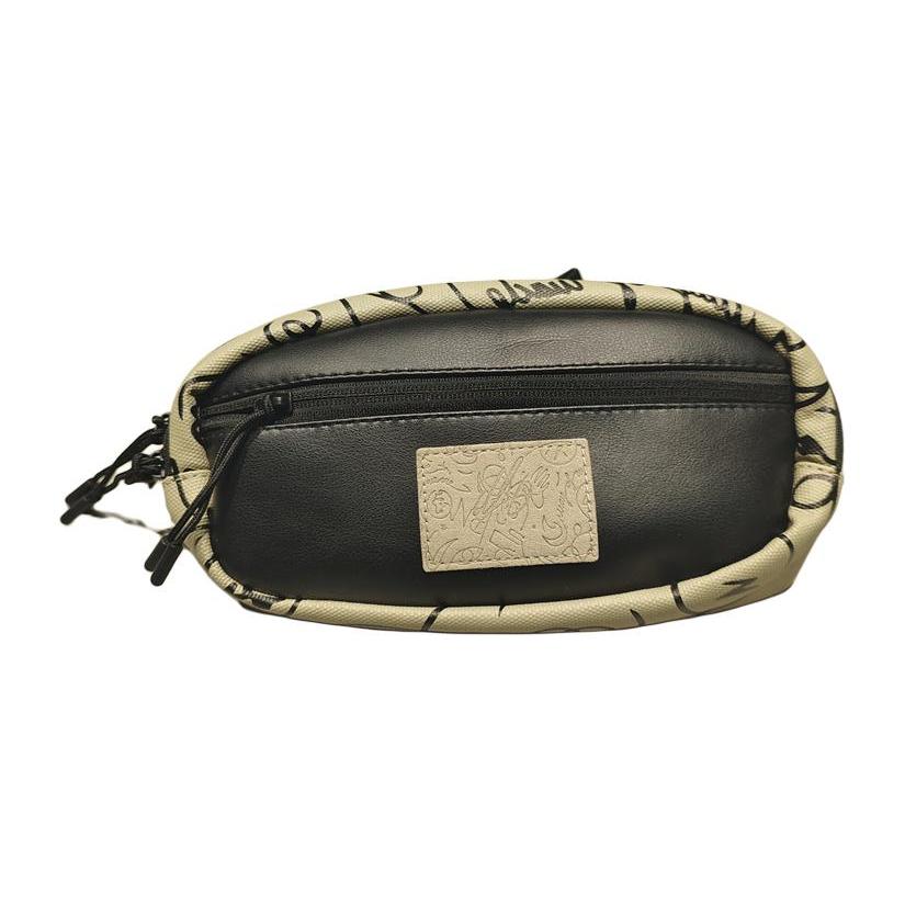New LiNing Wade Artist DFT Collaboration Fabric Shoulder Bag Crossbody Bag Fanny Pack Regular Unisex Khaki ABDR550-2