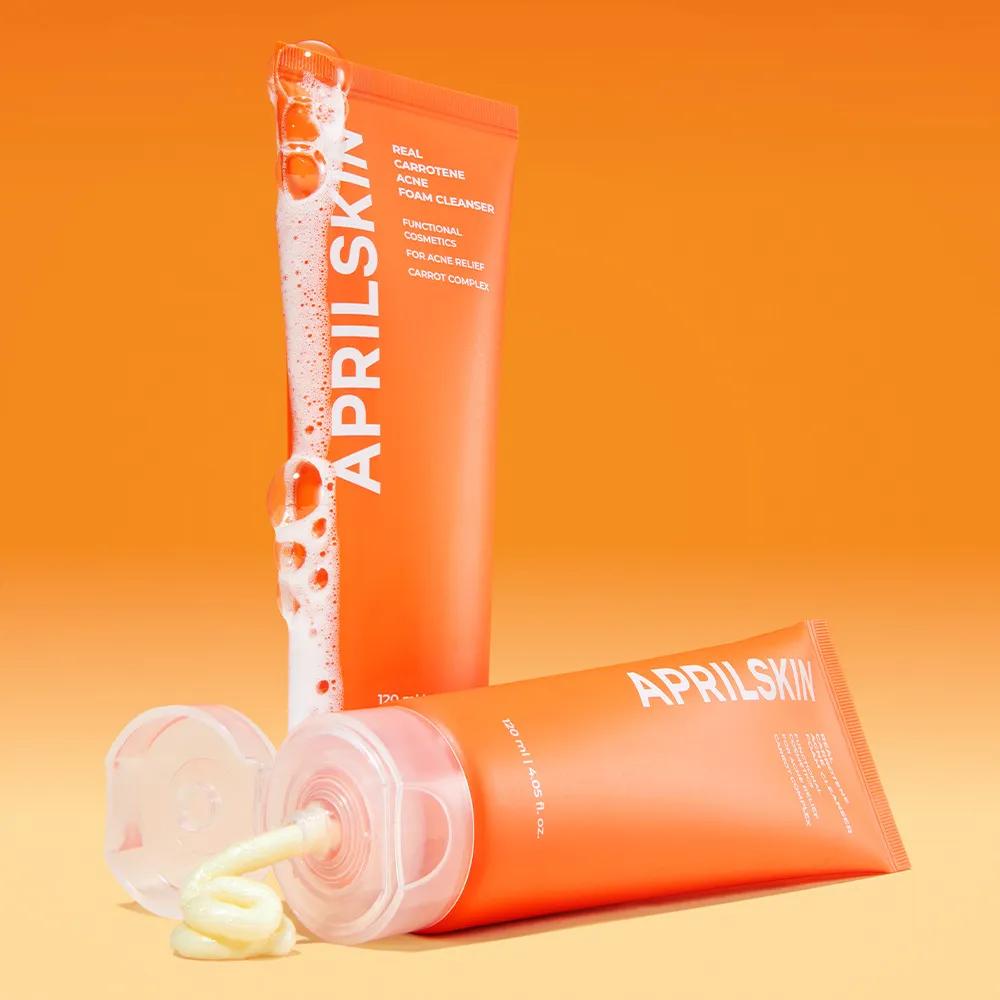 April Skin Real Carrotene Acne Foam Cleanser 120ml