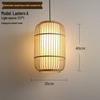Bamboo Weave Pendant Light for Tea Room, Restaurant, or Bar – Simple Japanese Style