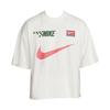 Bestickter Logo-Print Rundhals Kurzarm T-Shirt mit überschnittenen Schultern Herren Oberteile Off-White FB7255-133